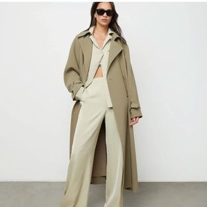 Oak + Fort Oversized Trench Coat